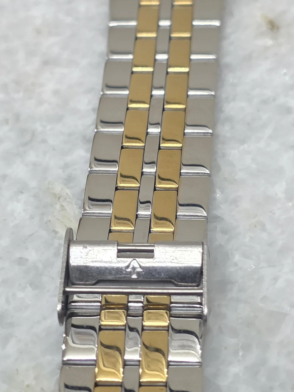 Miykon Two Tone Watch Gray Dial Stainless Steel Silver and Gold Unisex